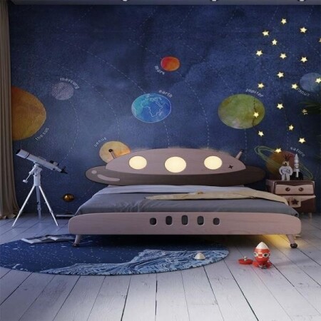 2층침대 성인 벙커 침대 분리형 UFO 침대 북유럽 창의