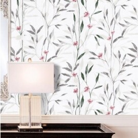 붙이는 꽃 잎 무늬 셀프 웨인스코팅 벽지 템바보드 도배 아트월 스티커 풀바른 폼블럭 실크