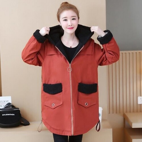 특대 사이즈 여성 플러스 코트 재킷 패딩 겨울