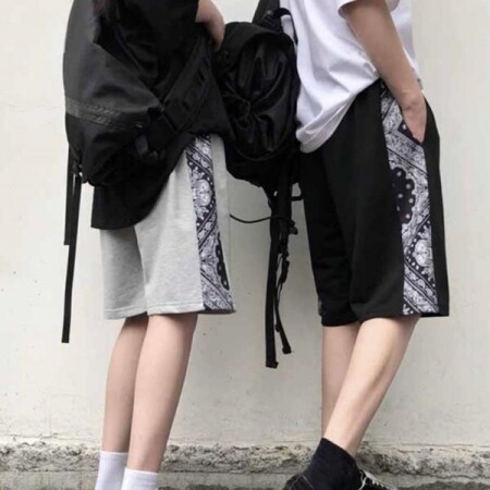 일본 패션 하라주쿠 남성 여성 반바지 바지 Y2k 의류 Emo Alt 의
