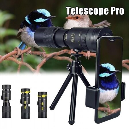 스마트폰 사진 촬영용 초망원 단안 망원경, 4K, 10