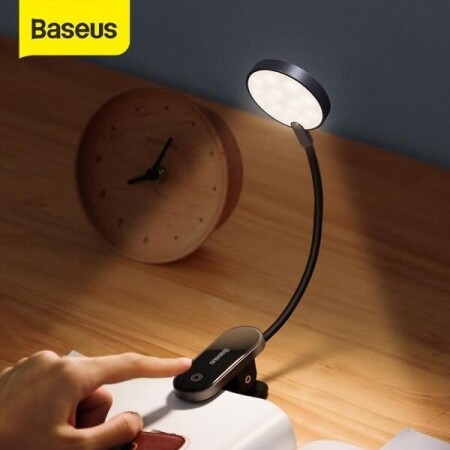 Baseus-클립 테이블 램프, 스텝리스 밝기 조절 무