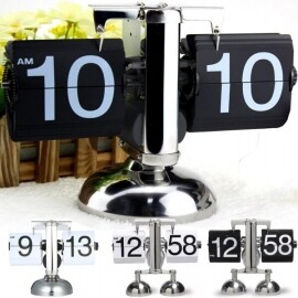 플립 디지털 시계 소규모 테이블 시계 레트로 플립 시계