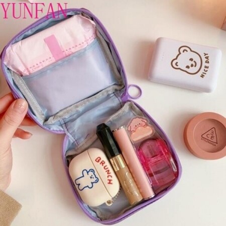작은 화장품 가방 소녀 립스틱 가방 여성 주최자 가방