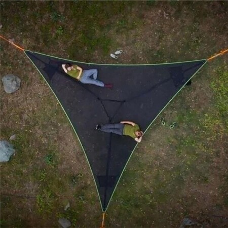 휴대용 멀티 사람 야외 자연 하이킹 삼각형 캠핑 해먹