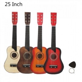 25 인치 참피나무 어쿠스틱 기타, 무료 공연 가방 포