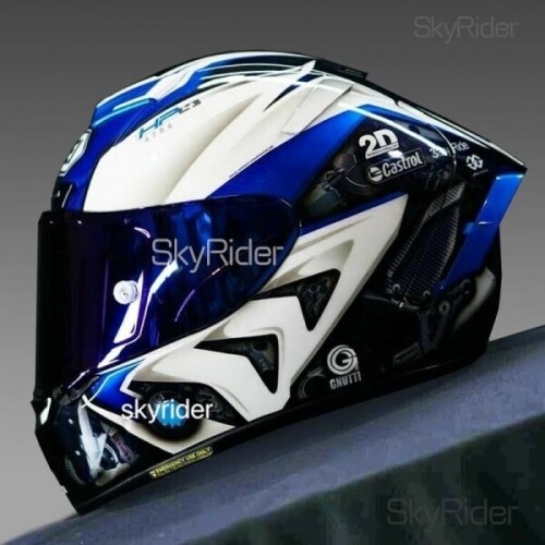 전체 얼굴 오토바이 헬멧 X14 Blue-HP4 헬멧