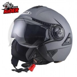 모터사이클 오픈 페이스 스쿠터 헬멧, 더블 렌즈 모터사