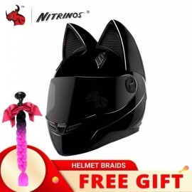 NITRINOS 오토바이 헬멧 전체 얼굴 Casco 모