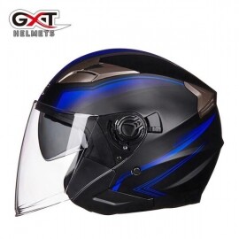 새로운 GXT 듀얼 렌즈 오토바이 헬멧 오픈 얼굴 오토