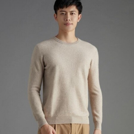 새로운 캐시미어 스웨터 남자 라운드 넥 스웨터 풀오버