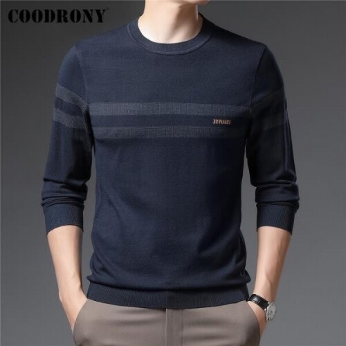COODRONY-브랜드 스웨터 풀오버, 남성 의류 패션