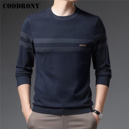 COODRONY-브랜드 스웨터 풀오버, 남성 의류 패션