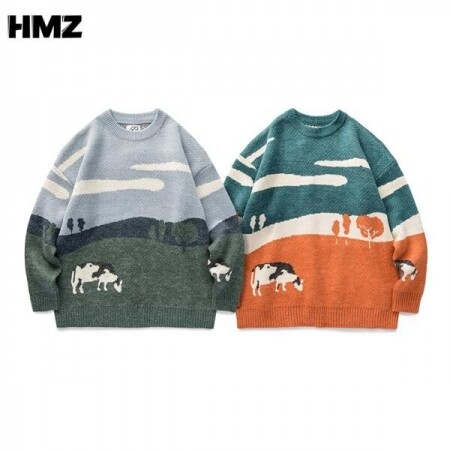 HMZ-2021 남성 스웨터, 신제품, 루즈한 캐주얼