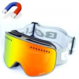 BOLLFO-브랜드 마그네틱 스키 안경 더블 렌즈 등산