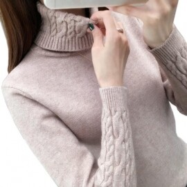 터틀넥 풀오버 긴 소매 스웨터 카키 여성용, 신제품,