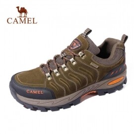 CAMEL-남성 여성 하이킹 신발, 정품 가죽, 내구성