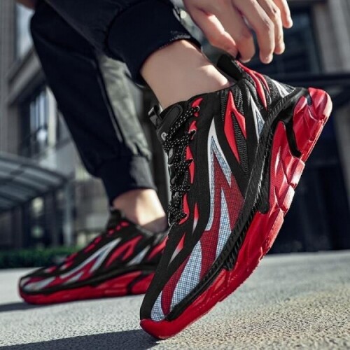 남성 운동화 플랫폼 패션 컴포트 통기성 야외 스포츠 운동 신발