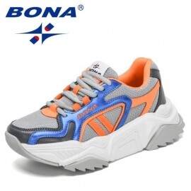 BONA-플랫폼 러닝 아웃도어 스니커즈 워킹 신발 여성