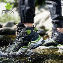 RAX-남성 하이킹 신발, 겨울 방수 야외 스니커즈,