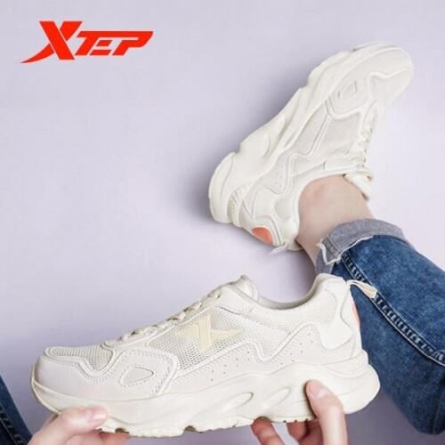 Xtep-여성용 두툼한 스니커즈 신발, 무료 배송, 통