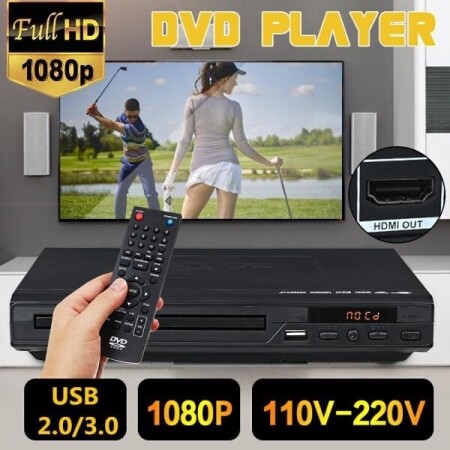 홈 1080P 풀 HD DVD 플레이어 USB 멀티미디