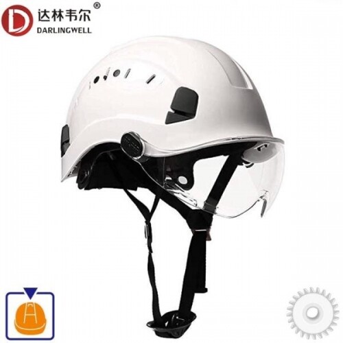 고글 건설 안전 헬멧, 고품질 ABS 보호 헬멧, 등반