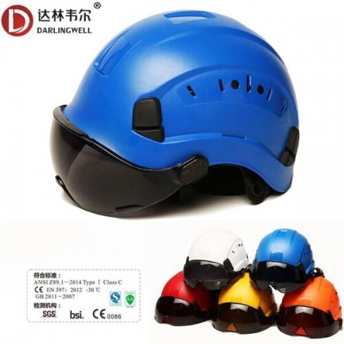 다크 고글과 안전 헬멧, 야외 등반 라이딩 보호 헬멧,