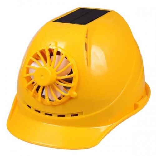 태양 광 발전 안전 헬멧 야외 작업 팬 하드 모자 건설