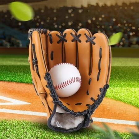 야외 스포츠 야구 글러브 소프트볼 연습 장비 브라운 블