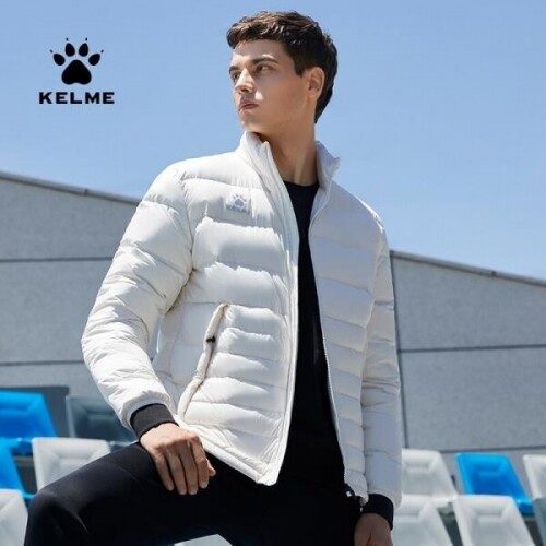 KELME-남성 후드 짧은 다운 재킷 8061YR100
