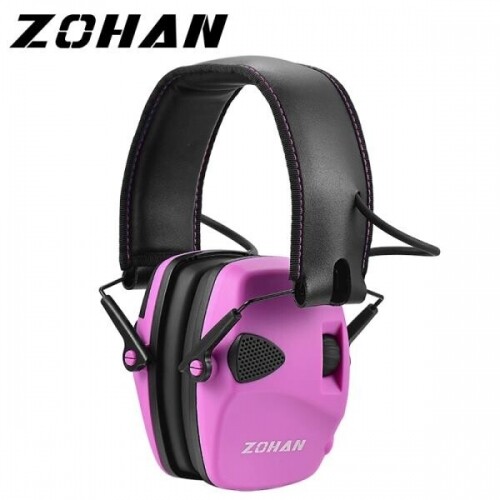 ZOHAN-여성용 전자 청력 보호 사격 귀마개, 귀 보