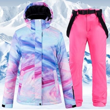 따뜻하고 화려한 스키복 방수 바람막이 스키 및 스노우보