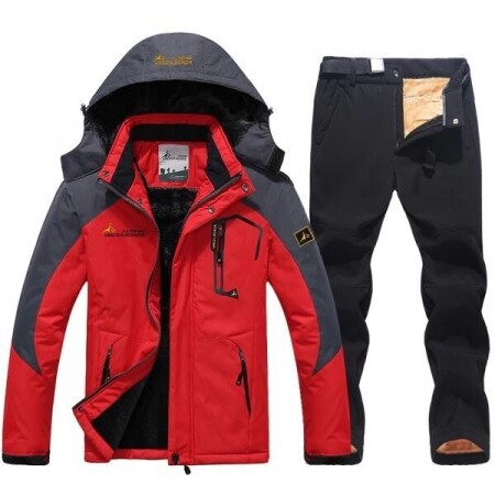 남성 스키복, 겨울 따뜻한 바람막이 방수 야외 따뜻한