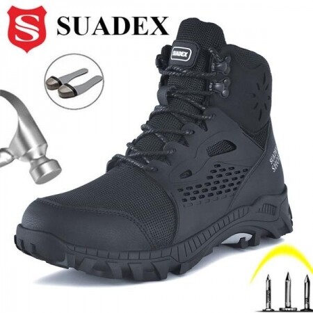 SUADEX S1 안전 부츠 남성 작업 신발 Anti-
