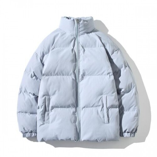 스탠드 칼라 남성 여성 파카 겨울 자켓, 두껍고 따뜻한