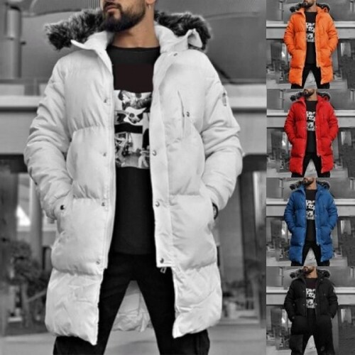 겨울 남성 파카 후드 코트 코 튼 2021 패션 캐주얼