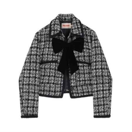 트위드 짧은 재킷 여성 가을 2021 새로운 스타일의 작은 향기로운 복고풍 나비 재킷 재킷