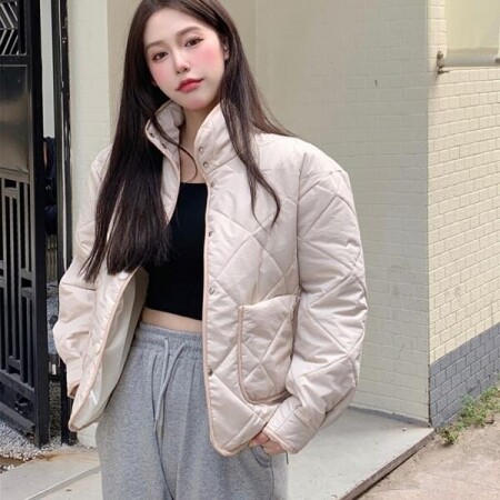 여자 우아한 겨울 자 켓 2021 새로운 한국어 패션
