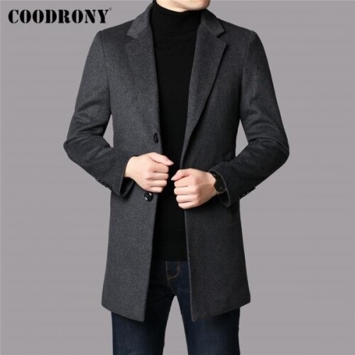COODRONY-브랜드 겨울 자켓 두껍고 따뜻한 울 코