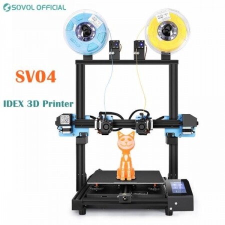 SV04 IDEX 자동 레벨링 대형 이중 3D 프린터