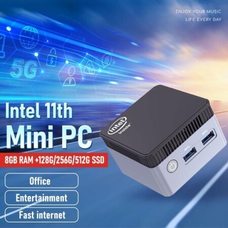 BEEX 미니 PC 인텔 셀러론 N5105 8G RAM 512G SSD