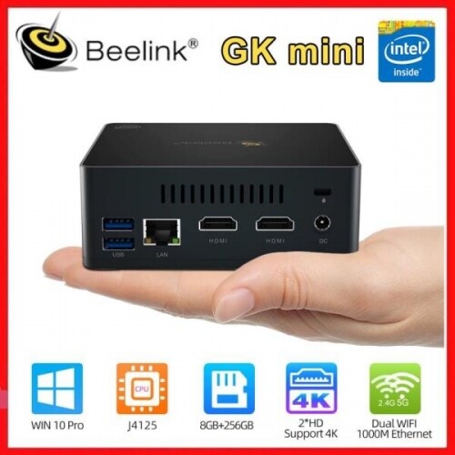 Beelink GK 미니PC 데스크탑 HD 포트 듀얼 컴퓨터