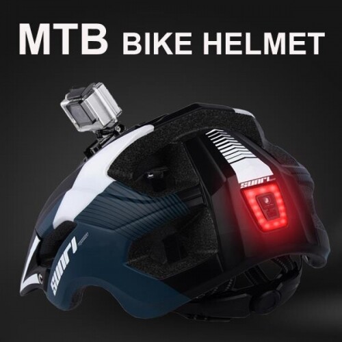 MTB 도로 LED 조명 카메라 홀더 스포츠 자전거 헬멧
