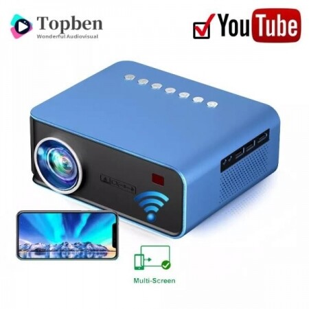 Topben T4 휴대용 미니 1080P 지원 HD 홈 프로젝터