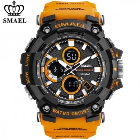 SMAEL-스포츠 남성용 방수 디지털 밀리터리 손목 시계