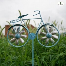 야외 인테리어 정원 텃밭 꾸미기 자전거 바람개비