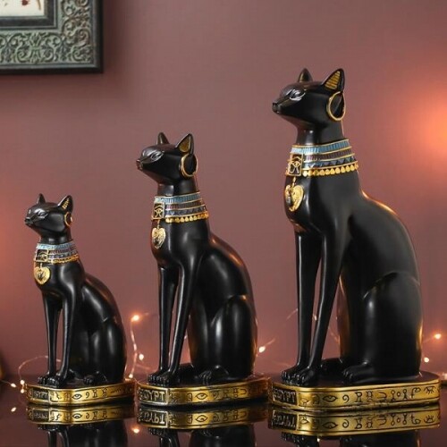 고양이 장식인형 이집트 소품 실내 인테리어 카폐