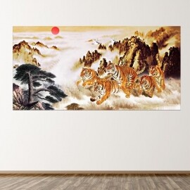 대형 인테리어 호랑이 그림 액자 벽걸이 풍수 동물