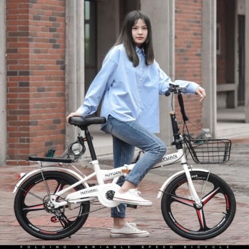 중학생자전거 접이식 미니 남녀 출퇴근 바구니자전거